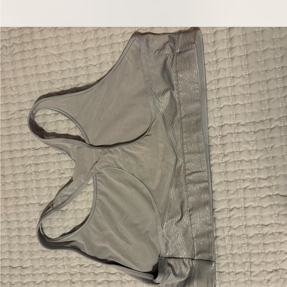 Victoria's Secret Silver Sports Bra - Picture 2 of 3